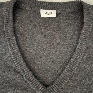 CELINE V-Neck Cashmere Sweater
